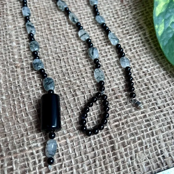 Gorgeous Handmade Glass Beads Loop Necklace and Matching Bracelet - Picture 5 of 5